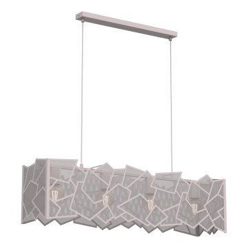 Hanglamp aan kabel CAMO 4xE27/15W/230V beige