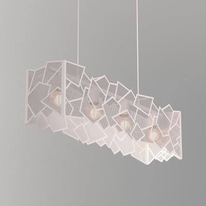 Hanglamp aan kabel CAMO 4xE27/15W/230V beige