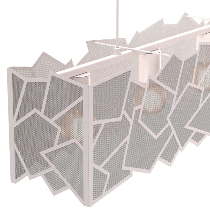 Hanglamp aan kabel CAMO 4xE27/15W/230V beige