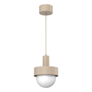 Hanglamp aan kabel CANAN 1xE27/15W/230V Ø 20 cm beige