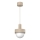 Hanglamp aan kabel CANAN 1xE27/15W/230V Ø 20 cm beige