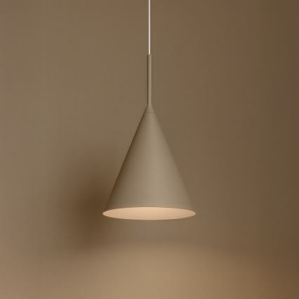 Hanglamp aan kabel CAPITAL 1xGX53/15W/230V Ø 17 cm beige