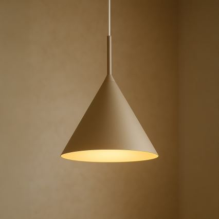 Hanglamp aan kabel CAPITAL 1xGX53/15W/230V Ø 32 cm beige