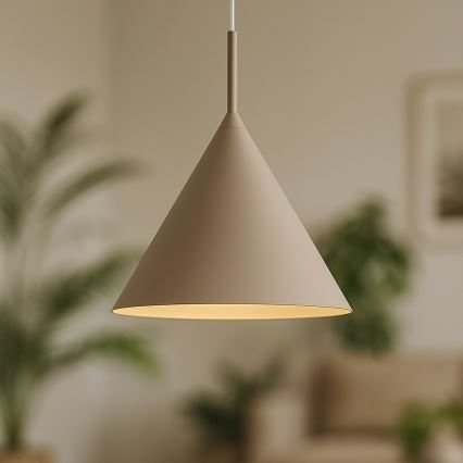 Hanglamp aan kabel CAPITAL 1xGX53/15W/230V Ø 32 cm beige
