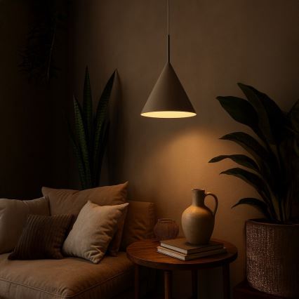 Hanglamp aan kabel CAPITAL 1xGX53/15W/230V Ø 32 cm beige