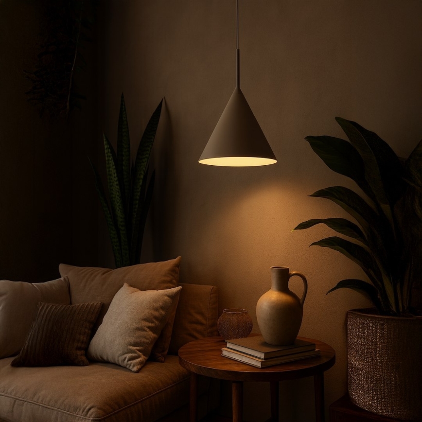 Hanglamp aan kabel CAPITAL 1xGX53/15W/230V Ø 32 cm beige