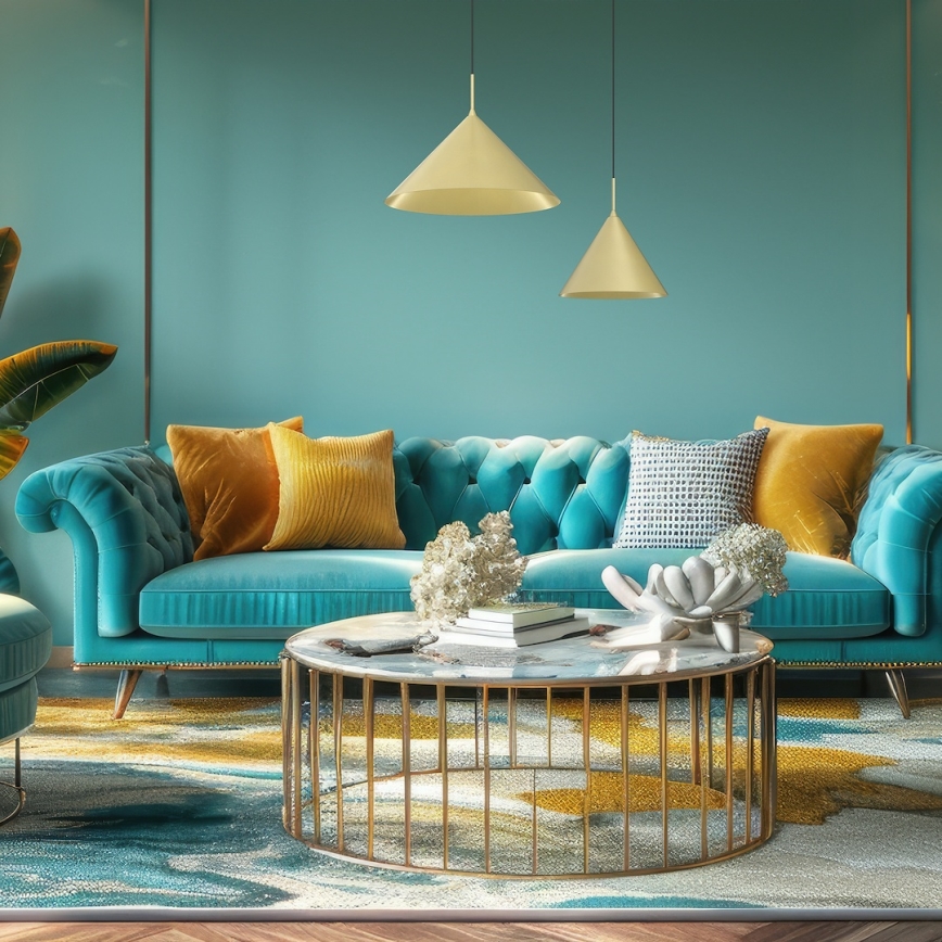 Hanglamp aan kabel CAPITAL 1xGX53/15W/230V Ø 32 cm goudkleurig