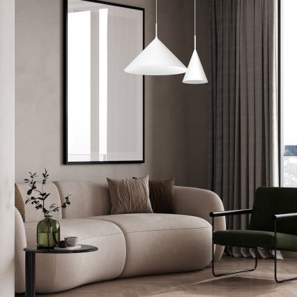 Hanglamp aan kabel CAPITAL 1xGX53/15W/230V Ø 46 cm wit