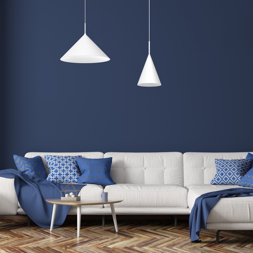 Hanglamp aan kabel CAPITAL 1xGX53/15W/230V Ø 46 cm wit