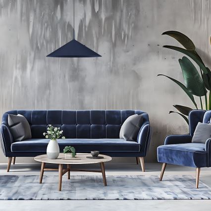 Hanglamp aan kabel CAPITAL 1xGX53/15W/230V Ø 60 cm blauw