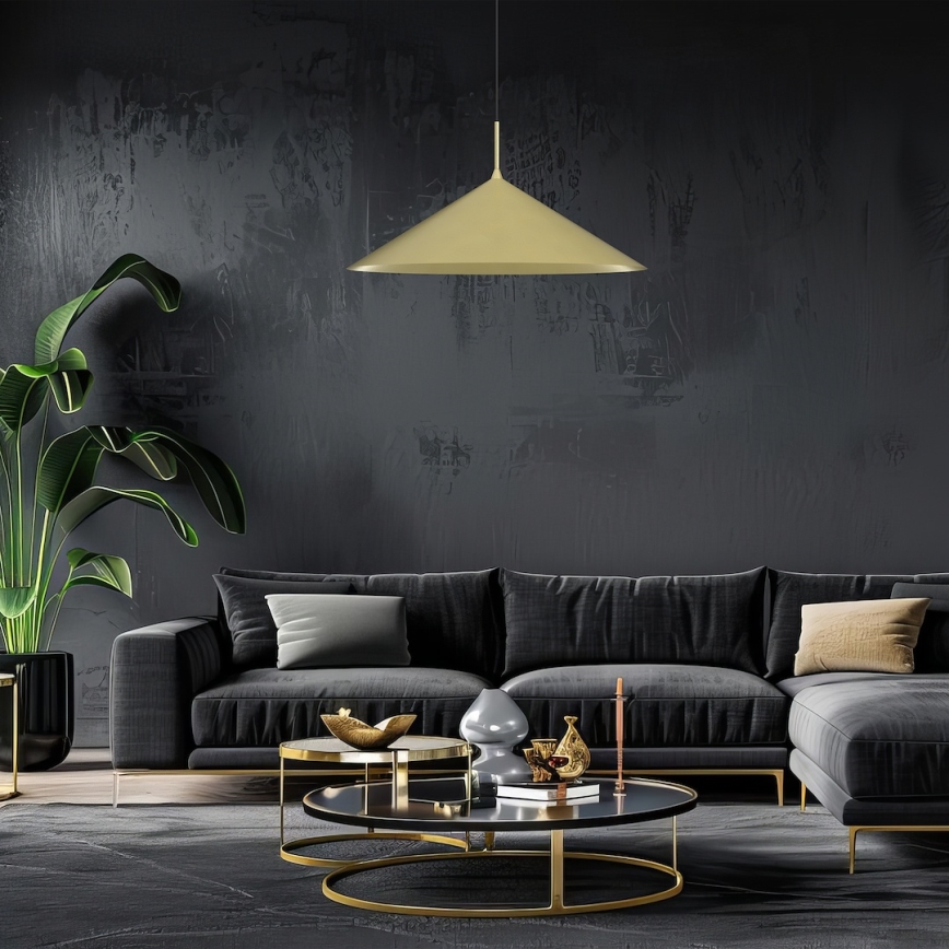 Hanglamp aan kabel CAPITAL 1xGX53/15W/230V Ø 60 cm goudkleurig