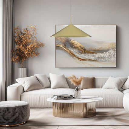 Hanglamp aan kabel CAPITAL 1xGX53/15W/230V Ø 60 cm goudkleurig