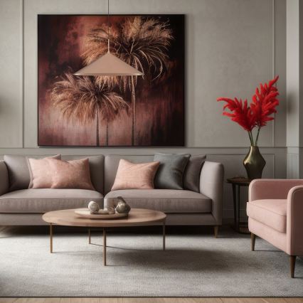 Hanglamp aan kabel CAPITAL 1xGX53/15W/230V Ø 60 cm roségoud