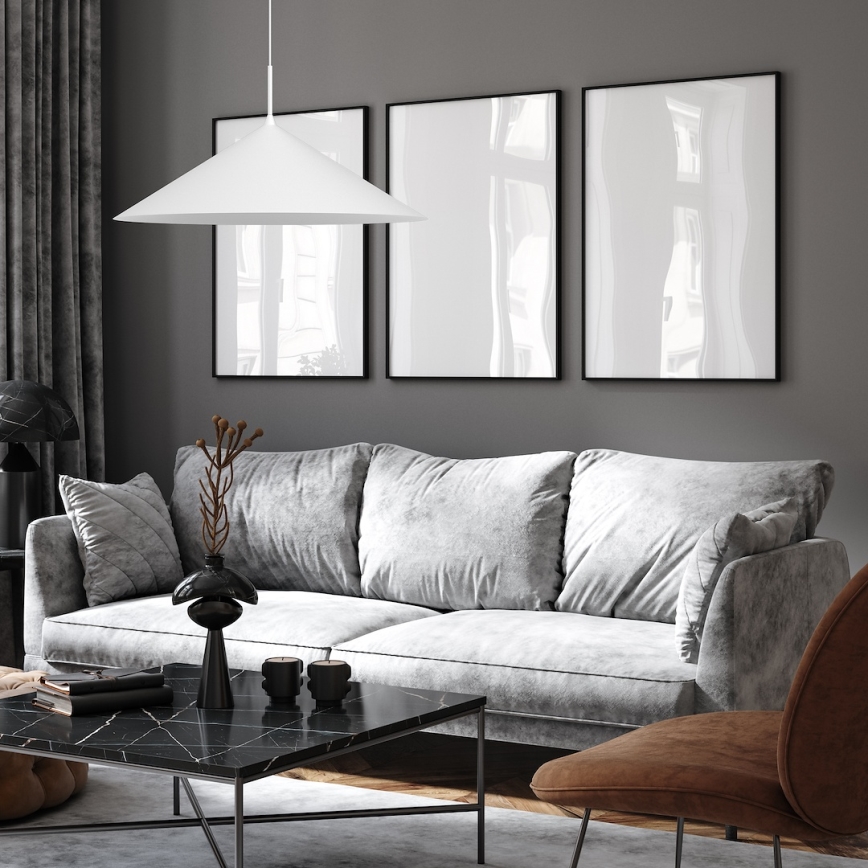 Hanglamp aan kabel CAPITAL 1xGX53/15W/230V Ø 60 cm wit