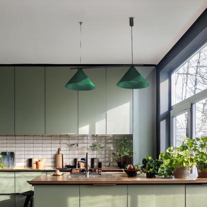 Hanglamp aan kabel CAPITAL 2xGX53/15W/230V groen