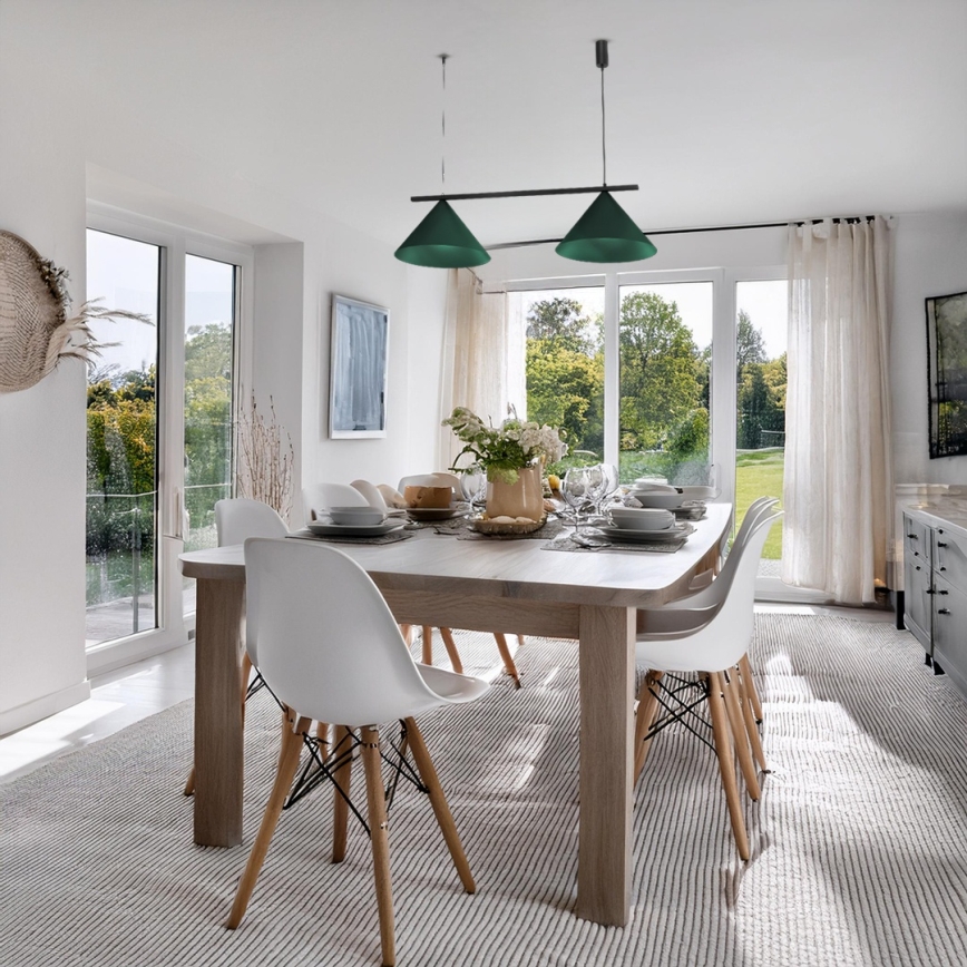 Hanglamp aan kabel CAPITAL 2xGX53/15W/230V groen