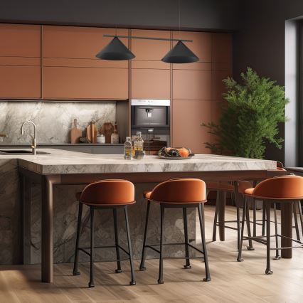 Hanglamp aan kabel CAPITAL 2xGX53/15W/230V zwart