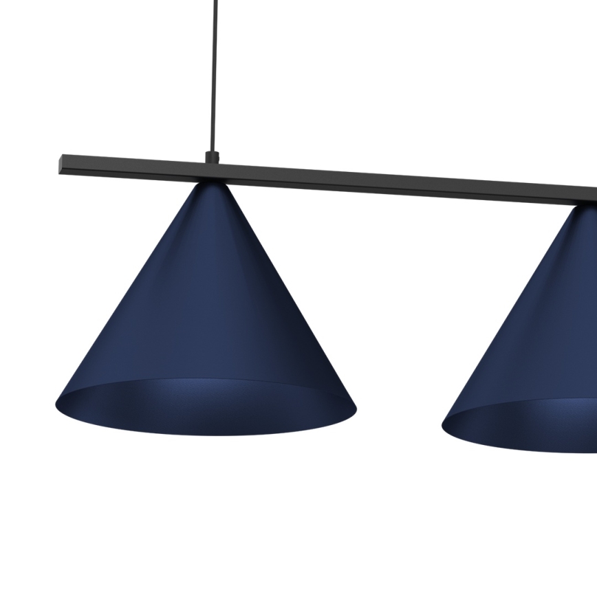 Hanglamp aan kabel CAPITAL 3xGX53/15W/230V blauw