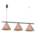 Hanglamp aan kabel CAPITAL 3xGX53/15W/230V roségoud