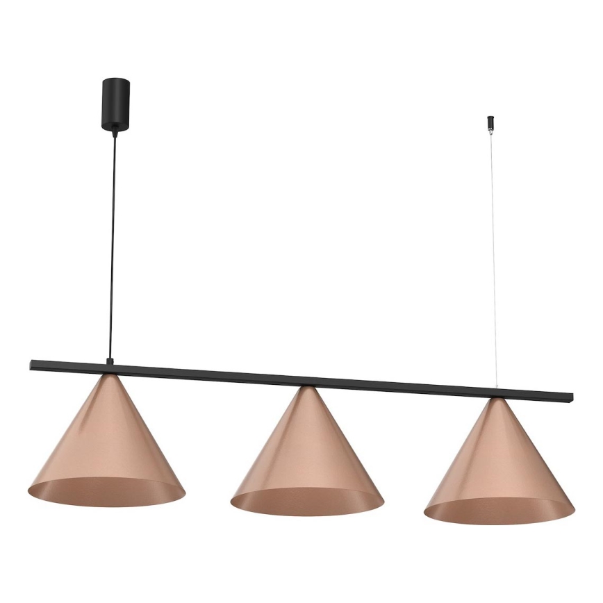 Hanglamp aan kabel CAPITAL 3xGX53/15W/230V roségoud