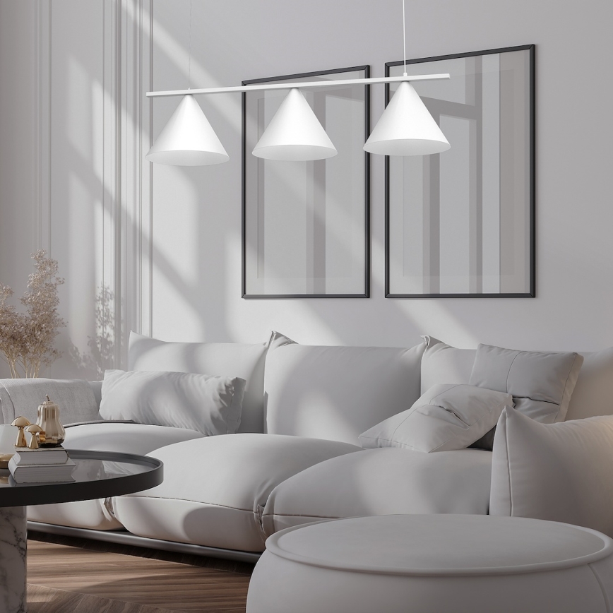 Hanglamp aan kabel CAPITAL 3xGX53/15W/230V wit