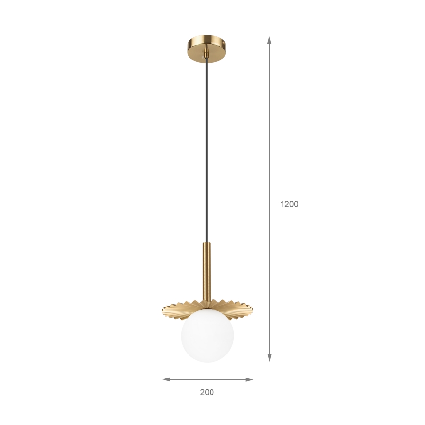 Hanglamp aan kabel CHITA 1xG9/5W/230V goudkleurig