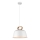 Hanglamp aan kabel CLIP 1xE27/40W/230V wit/bruin