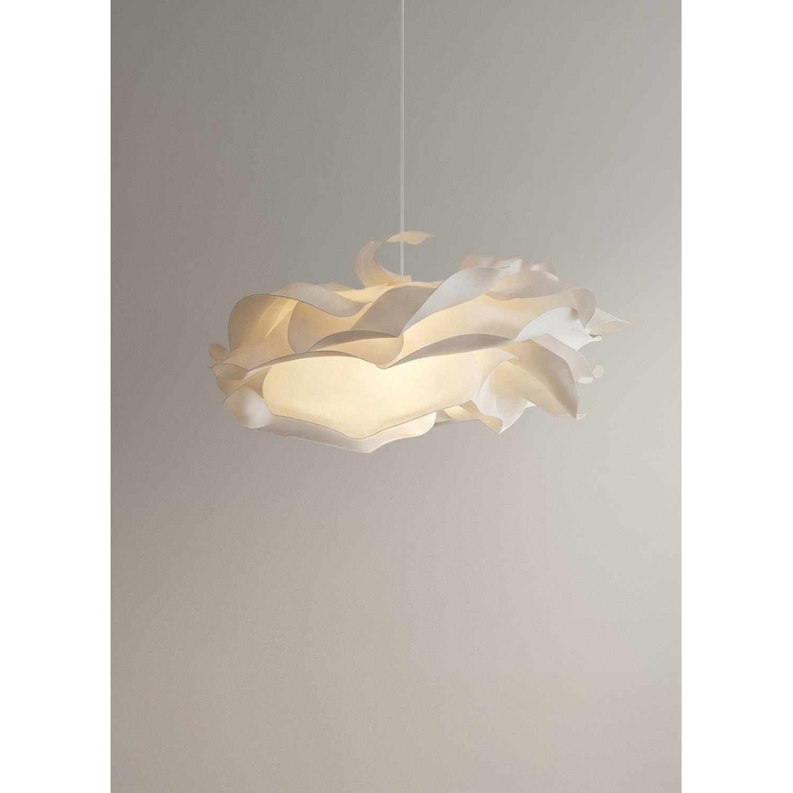Hanglamp aan kabel CLOUDY 1xE27/40W/230V wit