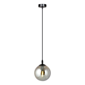 Hanglamp aan kabel COSMO 1xE14/10W/230V Ø 14 cm zwart/rookzwart