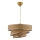 Hanglamp aan kabel COUPER 1xE27/60W/230V bruin/glanzend chroom