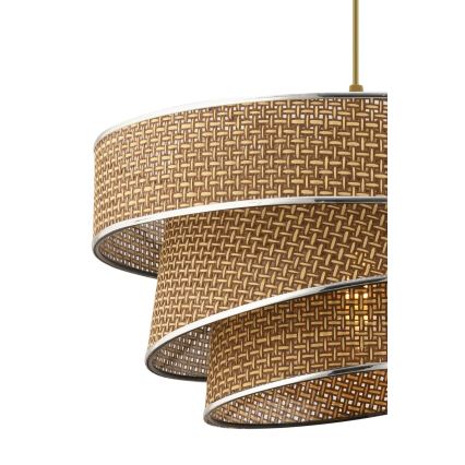 Hanglamp aan kabel COUPER 1xE27/60W/230V bruin/glanzend chroom