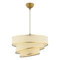 Hanglamp aan kabel COUPER 1xE27/60W/230V wit/goud