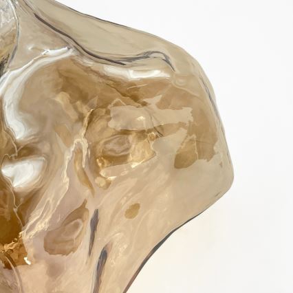 Hanglamp aan kabel CRISTAL 1xE14/15W/230V messing/rookbeige