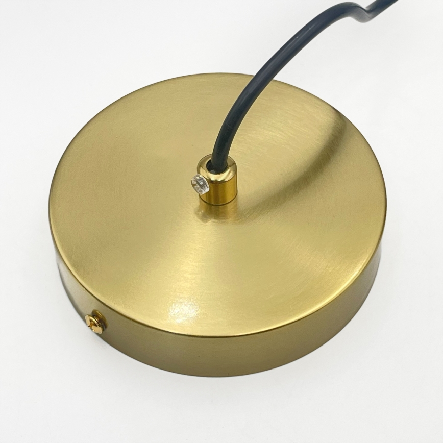 Hanglamp aan kabel CRISTAL 1xE14/15W/230V messing/rookbeige