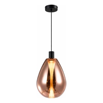 Hanglamp aan kabel DENSO 1xGU10/10W/230V Ø 30 cm koper/zwart