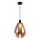 Hanglamp aan kabel DENSO 1xGU10/10W/230V Ø 30 cm koper/zwart