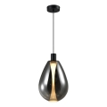 Hanglamp aan kabel DENSO 1xGU10/10W/230V Ø 30 cm zwart chroom
