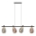 Hanglamp aan kabel DENSO 4xG9/5W/230V zwart-chroom/koper