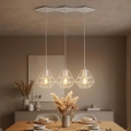 Hanglamp aan kabel DIAMOND 3xE27/60W/230V wit