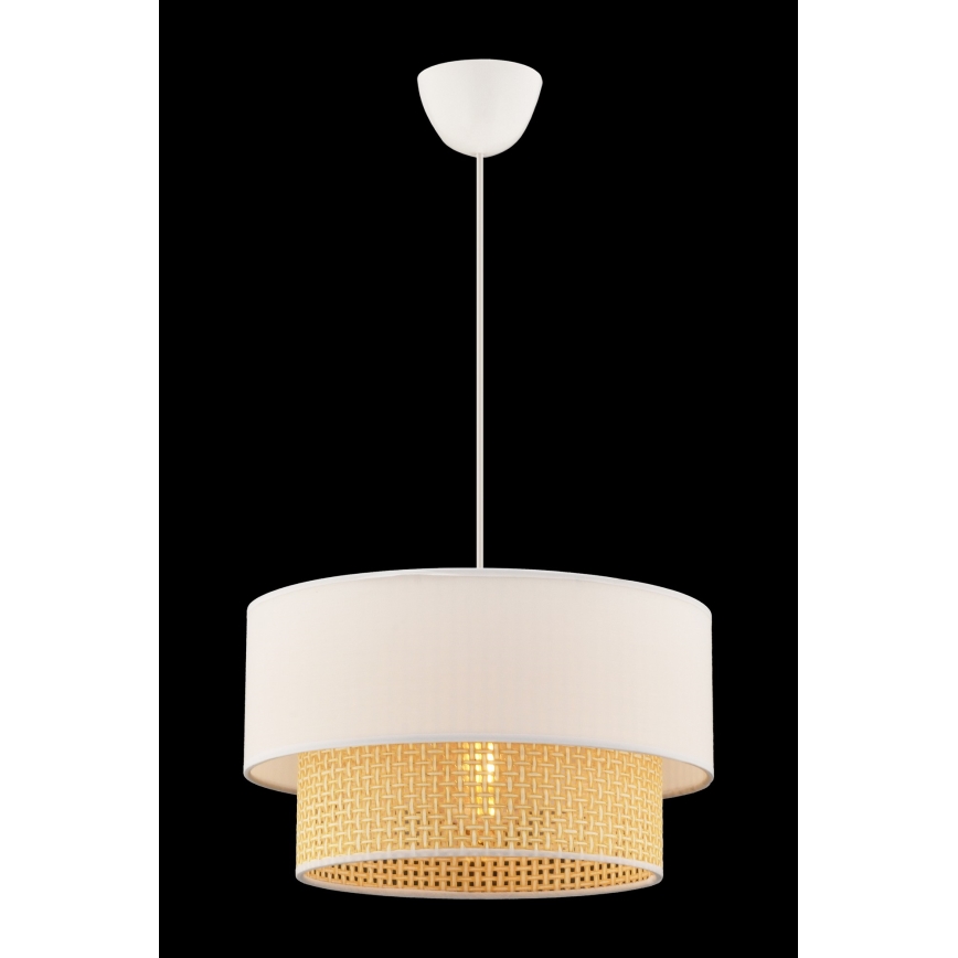 Hanglamp aan kabel ECHO 1xE27/60W/230V crème/beige