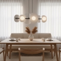 Hanglamp aan kabel ELEMENTI 6xG9/8W/230V grijs