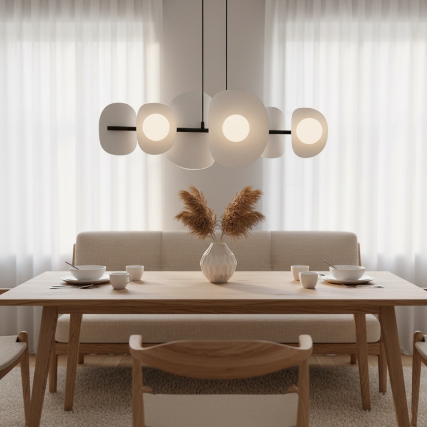 Hanglamp aan kabel ELEMENTI 6xG9/8W/230V grijs