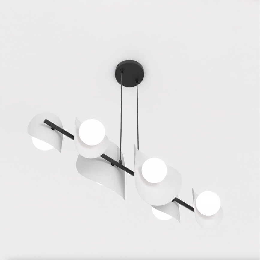 Hanglamp aan kabel ELEMENTI 6xG9/8W/230V grijs