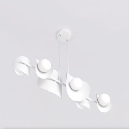 Hanglamp aan kabel ELEMENTI 6xG9/8W/230V wit