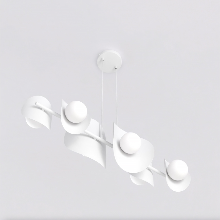 Hanglamp aan kabel ELEMENTI 6xG9/8W/230V wit