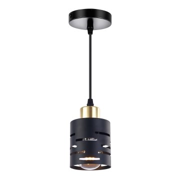 Hanglamp aan kabel ELEN 1xE27/35W/230V zwart/goud