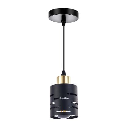 Hanglamp aan kabel ELEN 1xE27/35W/230V zwart/goud