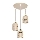 Hanglamp aan kabel ELEN 3xE27/35W/230V Ø 29 cm beige/goud
