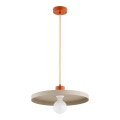 Hanglamp aan kabel ETERI 1xE27/15W/230V beige/koper