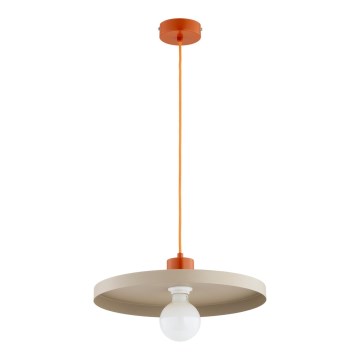 Hanglamp aan kabel ETERI 1xE27/15W/230V beige/koper